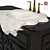 Lustrous Black Petra Washbasin 3D model small image 2