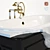 Petra Black & White Luxury Bathtub 3D model small image 2