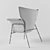 Vintage Enameled Lounge Chair 3D model small image 3