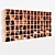 Modular Wine Wall Rack: Flexible Design & Endless Possibilities 3D model small image 1