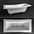 Nogano Acrylic Bathtub 3D model small image 1