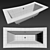 Nogano Acrylic Bathtub 3D model small image 3