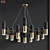 Favorite Ultra Brass Chandelier 3D model small image 1