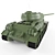 Legendary T-34-85 Tank 3D model small image 2