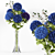 Elegant Hydrangea Blue Flower 3D model small image 1