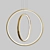 Sleek Ring Pendant Light 3D model small image 1