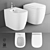 Ovvio Wall-mounted Bathroom Set 3D model small image 1