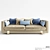 ARCAHORN 6034 Velvet Sofa 3D model small image 1