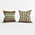 Embroidered Ikat Reflection Pillow Set 3D model small image 1