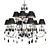 Eurolampart Acqua Chandelier: Stylish Crystal Lighting 3D model small image 1