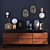 CB2 Decor Set: Crawford Low Dresser, Aballs Lighting, Tau Vase 3D model small image 2