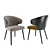 Modern Aston Dining Armchair Set 3D model small image 2