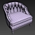Modern Beckett Chair: Stylish, Compact & Ergonomic 3D model small image 2