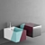 Nic Design Cool Collection: Modern Bathroom Fixtures in 5 Stunning Colors! 3D model small image 2