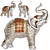  Majestic Elephant Figurine 3D model small image 1