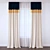 Elegant Drapery Curtain 3D model small image 1