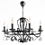 Elegant Palermo Chandelier 3D model small image 1