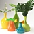 Colorful Vase Plant Collection 3D model small image 2