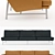 Modern Leather Sofa PL 103 3D model small image 2