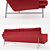 Sleek Lissoni 2-Seat Sofa 3D model small image 2