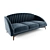 OTTIU Carole Velvet Sofa 3D model small image 1