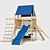 Bailey Climber Swing Set: Endless Fun for Kids! 3D model small image 1