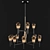 Elegant KUPRA Chandelier 3D model small image 2