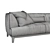 Borzalino: Luxury Russian Made Sofa 3D model small image 2