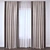 Elegance in Waves Window Curtain 3D model small image 1