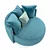 Luxury LouLou Puffing Chair 3D model small image 2