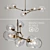 Sleek Bubble Branch 5-Lamp 3D model small image 1