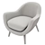 Elegant Queen: Poliform Armchair 3D model small image 1