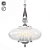 Luxurious Gold Pendant Light - MIEL SP4 3D model small image 2