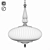 Luxurious Gold Pendant Light - MIEL SP4 3D model small image 3