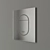 GROHE Arena Cosmopolitan Toilet Panel & Atrio Paper Holder 3D model small image 2