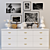Modern Decor Set: Sculptures, Drawers, Paintings 3D model small image 1