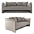 Elegant Kensington Sofa 3D model small image 1