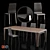 Elegant Duo: Mary Chair & Igor Table 3D model small image 1