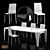 Elegant Duo: Mary Chair & Igor Table 3D model small image 2