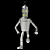 Classic Smiling Bender 3D model small image 1