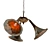 Industrial Gramophone Chandelier 3D model small image 1