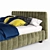 Luxury Velvet Bed - Bside Samoa 3D model small image 3