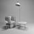 Modern Elegance Chemise Chair 3D model small image 2