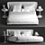 Elegant Alys Bed & Accessories 3D model small image 3