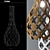 Modern Hanging Pendant TORBA | Custom Colors & Sizes | Made in Belarus 3D model small image 3