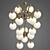 Sleek Mid-Century Murano Glass Chandelier 3D model small image 2