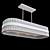 Curzon Street Rectangular Chandelier: Modern Elegance for Low Ceilings 3D model small image 2