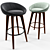 Blossom Bar Stool: Elegant and Compact 3D model small image 1