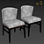 Sleek Kaylee Dining Chair 3D model small image 3