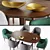 Lunar Collection: Scandi-Chinese Dining Table 3D model small image 2